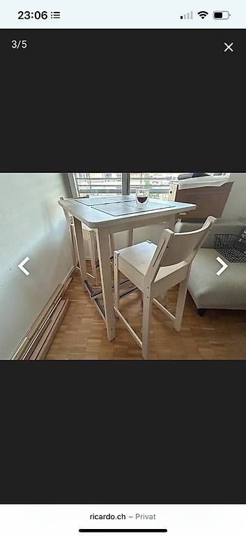 Tischset: Set aus Tisch und 2 Stühle – Gebraucht aus Oberweningen von gta_kl5b 2