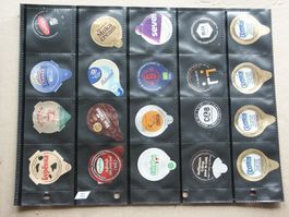 40 Ausländische Kaffeerahmdeckeli