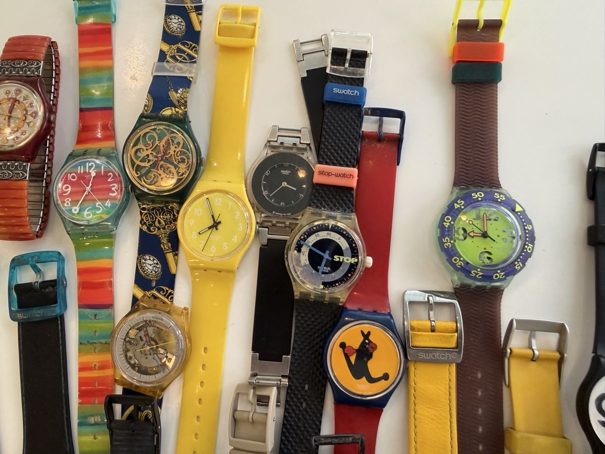 Swatch Uhren: 40 Swatch zum Basteln oder Aufbereiten – Defekt aus Lufingen von Rac0 2