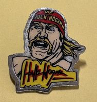Hulk Hogan WWF Vintage Pin Anstecker Selten Rarität!