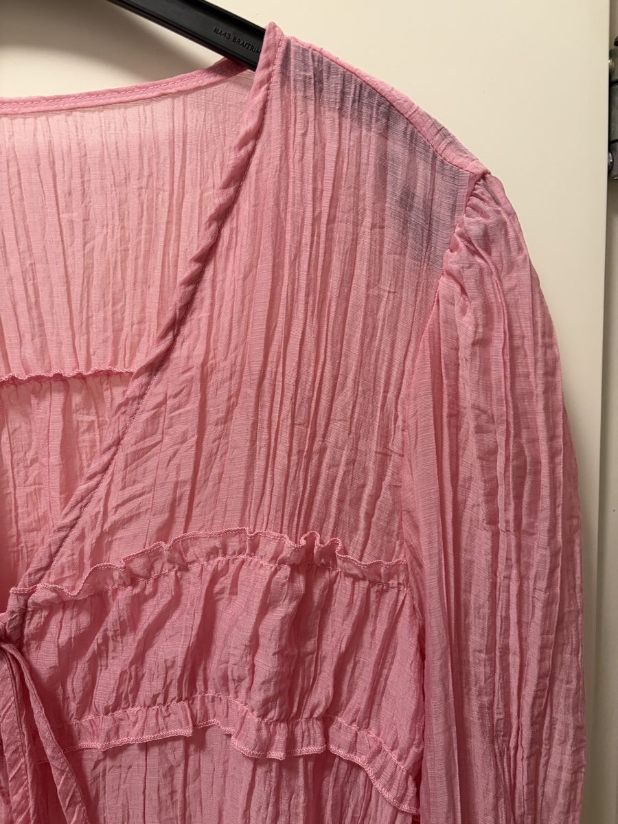 Chemisiers: Boho Bluse rosa leicht transparent  – Neuf (Voir description) à Muttenz par stoeberi01 4