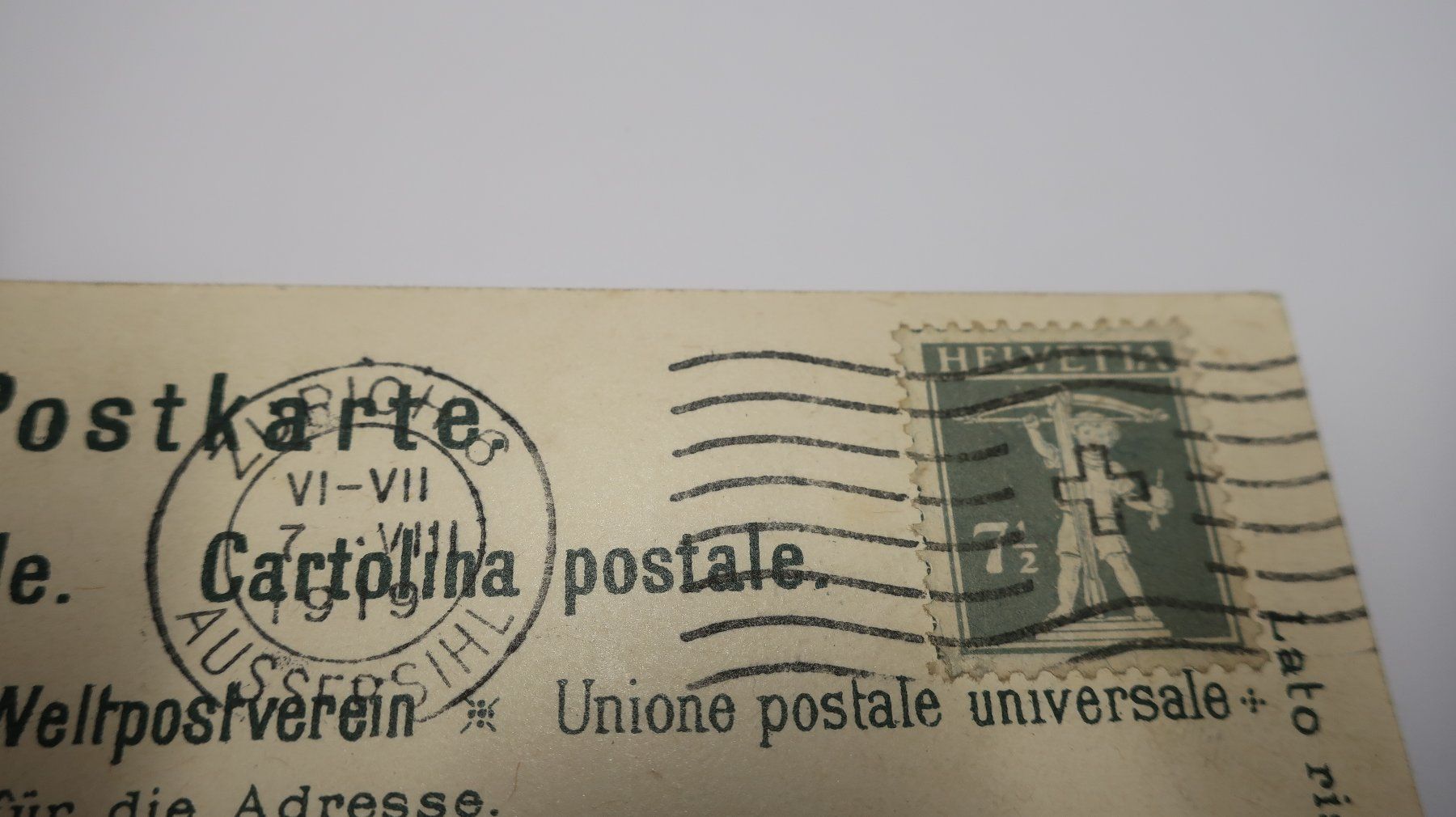 Cartoline postali: Zürich - Schipfe  1919 – Usato da Cormoret venduto da Pascalll2001 6
