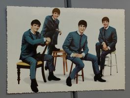 Alte Autogramm Karte / The Beatles auf Odeon Schallplatten 