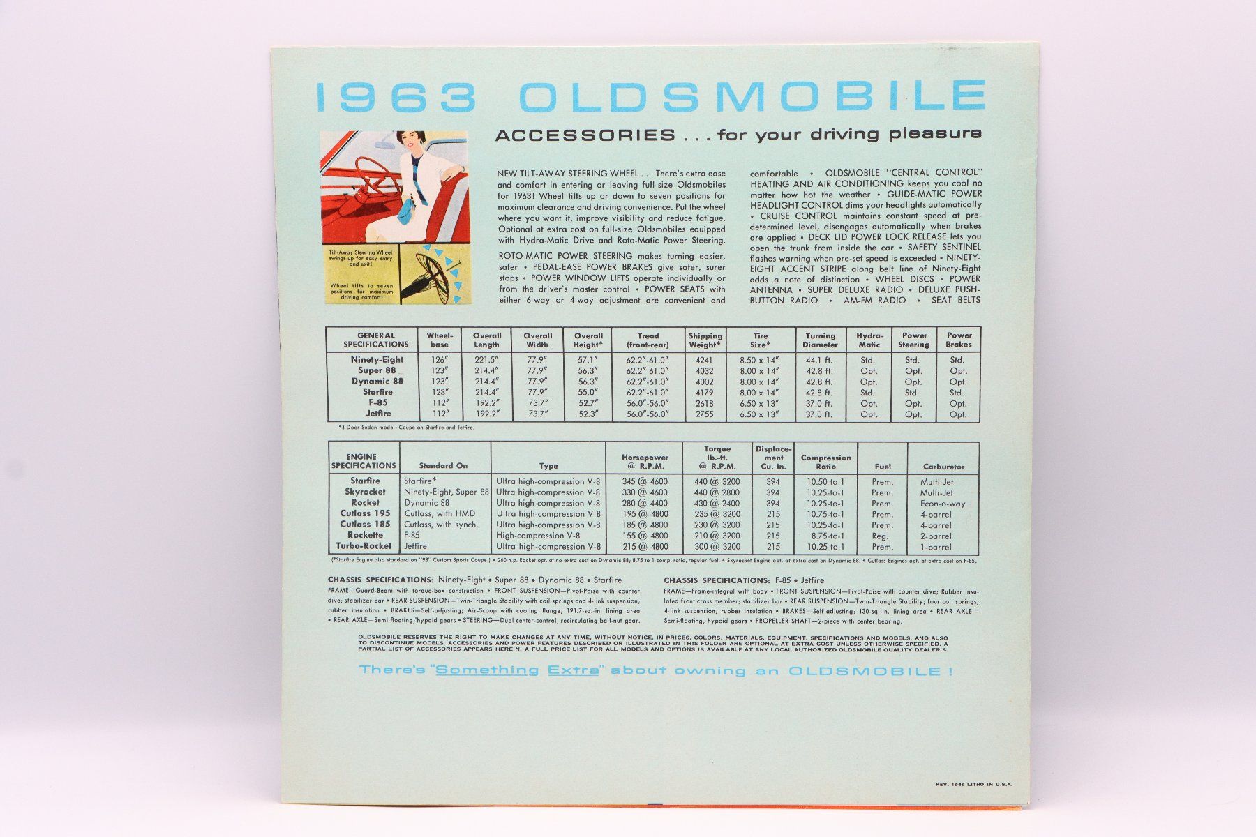 Oldsmobile Dokumente: Oldsmobile Modellprogramm 1963 Prospekt – Gebraucht aus Bühl b.Aarberg von Collectorpassions 1