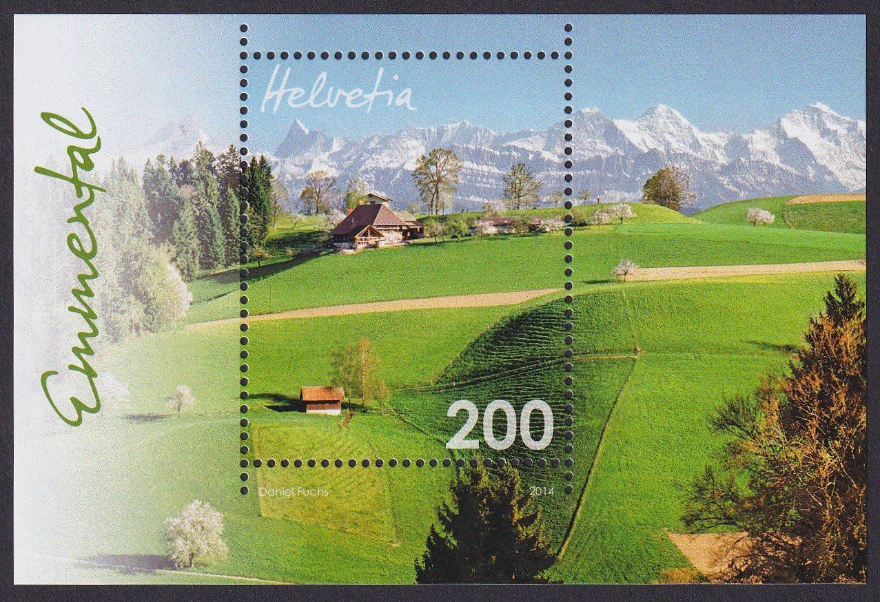 Tutti i francobolli: 2014, Landschaft Emmental Block Nr. 1531 postfrisch ** – Nuovo (secondo la descrizione) da Ebikon venduto da SilvioFreund