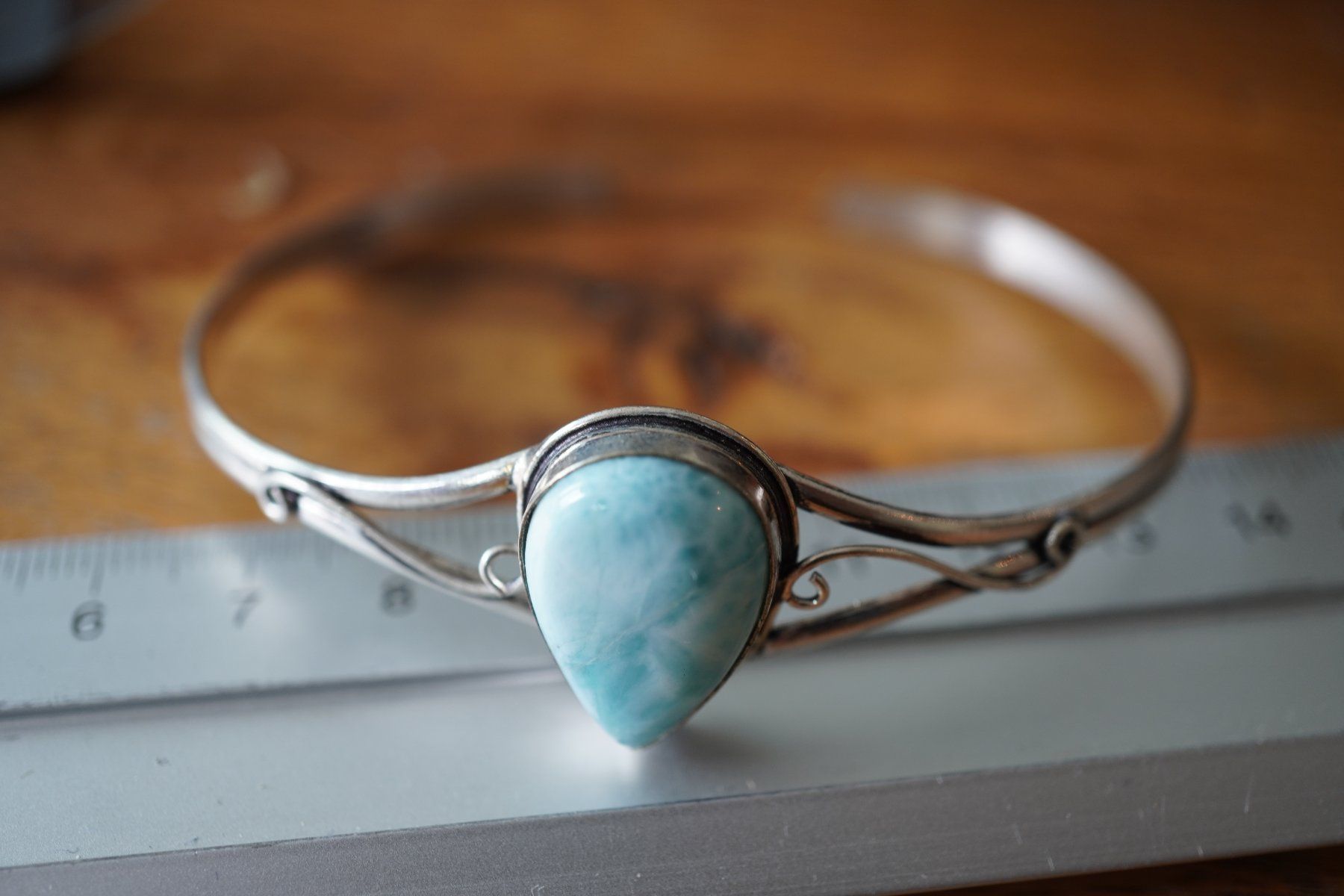 Minerali & Pietre curative: Larimar Armreifen   by  "TOPSTONE" – Nuovo e nell'imballaggio originale da Eschenbach SG venduto da topstone 1