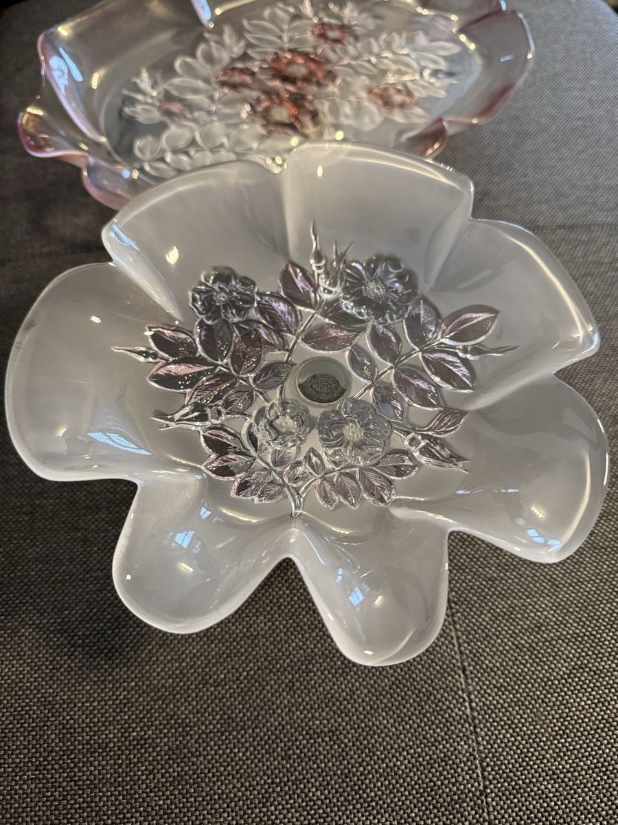 Walther Glas Plateaux: Waltherglas Servierplatten Rosé Blumenmuster – D'occasion à Buchs SG par and_d8tp 1