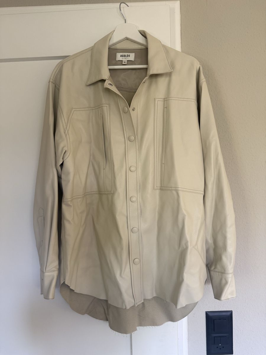 Giacche: Agolde vegan leather shirt / jacke – Usato da Liebefeld venduto da Lalyle 2