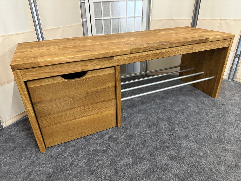 Schuhbank Sitzbank COMMA Wildeiche massiv 120 cm Kaufen auf Ricardo