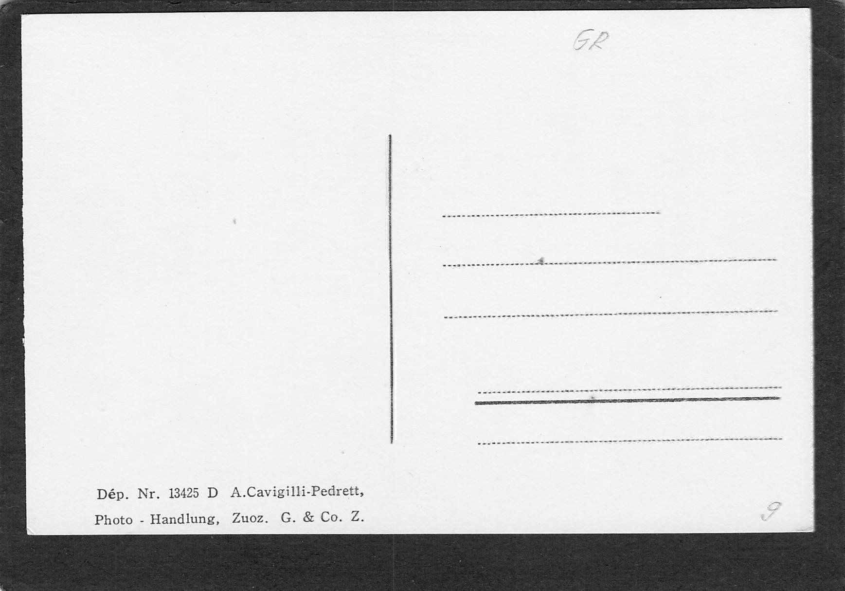 Cartoline postali: - Zuoz Dorfpartie – Usato da Reichenburg venduto da Pipo-67 1