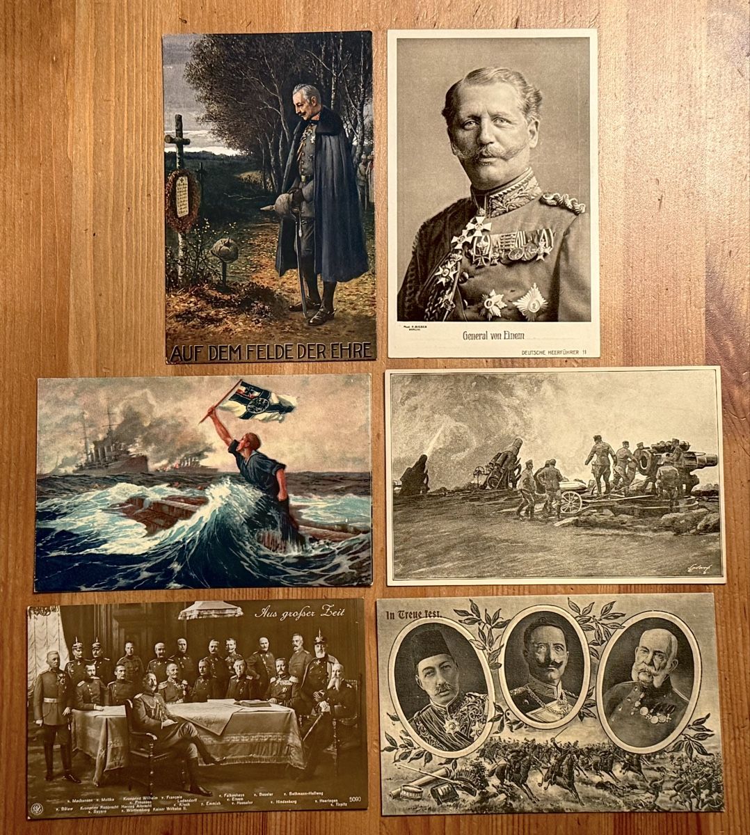 Ansichtskarten: 6 historische Ansichtskarten Erster Weltkrieg  – Gebraucht aus Zürich von daki81
