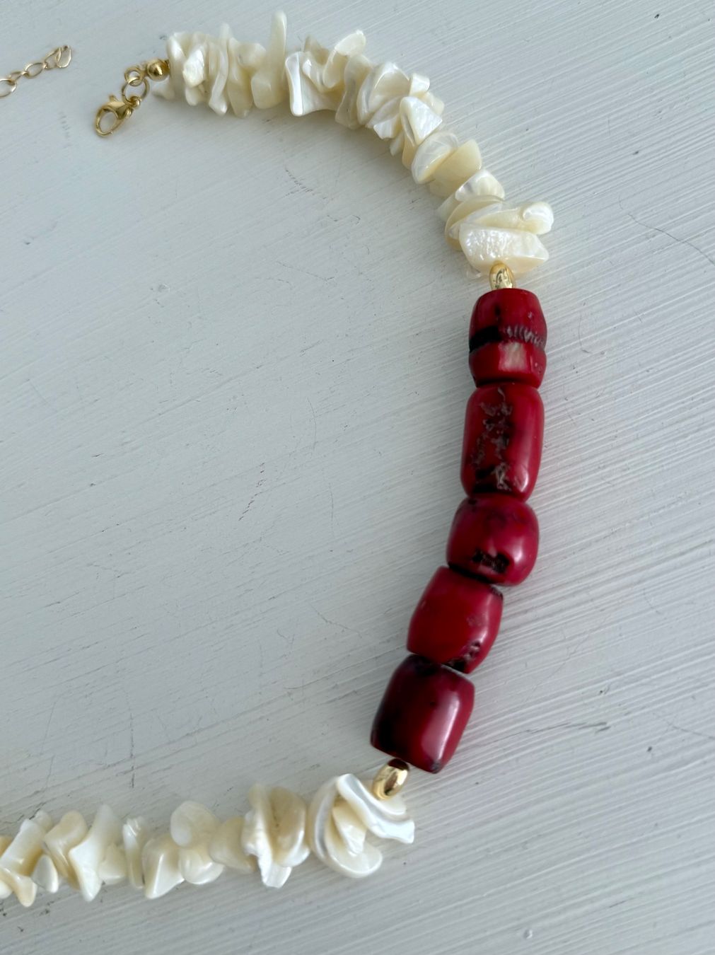 Catenine: Collana madreperla e corallo – Nuovo (secondo la descrizione) da Breganzona venduto da mas_tv72 3
