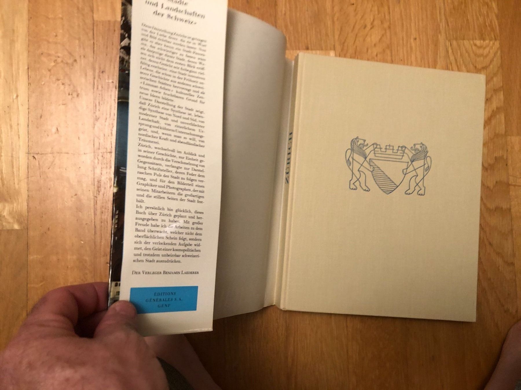 Libri: Benjamin Laederer: Zürich. – Usato da Zürich venduto da allp 1