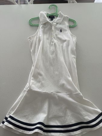 Ralph Lauren Polo Dress white size 8-10 children 8-10