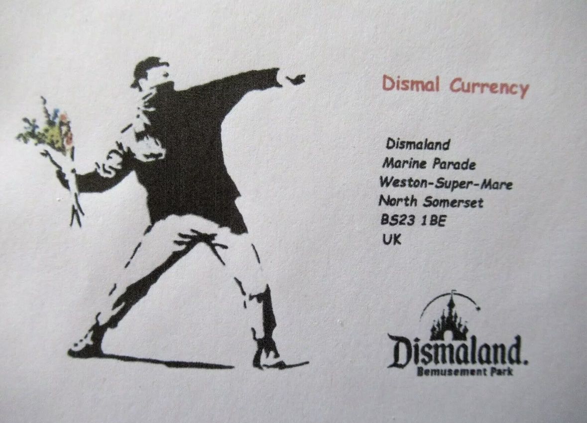 Grafica & Litografie: BANSKY DISMALAND "Pulp Fiction" 1 ECHTER US$ Dollar + Papier – Nuovo (secondo la descrizione) da Bülach venduto da Cspadanuda 5