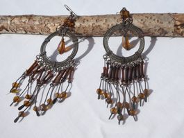 Grosse Ohrhänger, Vintage-Ethno-Style, Modeschmuck
