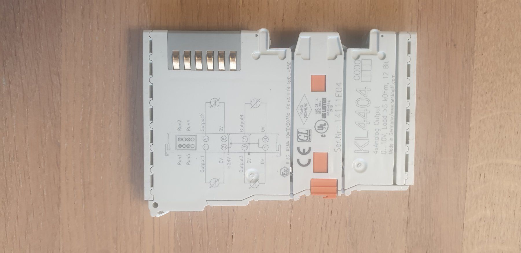 Beckhoff Componenti elettronici: Beckoff 4xAnalog Output 0..10V KL4404 – Usato da Rapperswil BE venduto da SF-15 1
