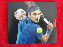 Gedenkmünze im Folder - 2020 Roger Federer - 20 Franken