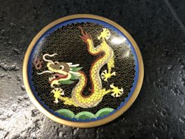 Cloisonné Emaille Meiji Japan Teller antik Sammelteller