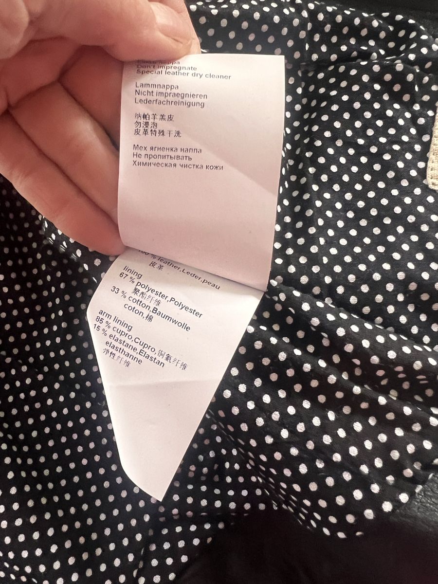Marc Cain Giacche: Kurze Lederjacke Marc Cain, Gr. 4, schwarz mit Fransen – Usato da Solothurn venduto da Brini06 7