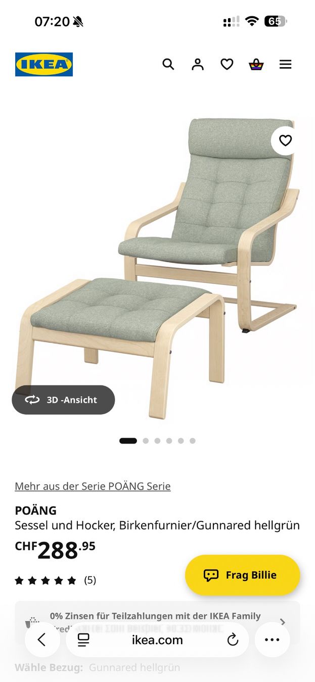 Ikea Sessel: Ikea Sessel Poäng – Gebraucht aus Kleinandelfingen von philippkaegi 4