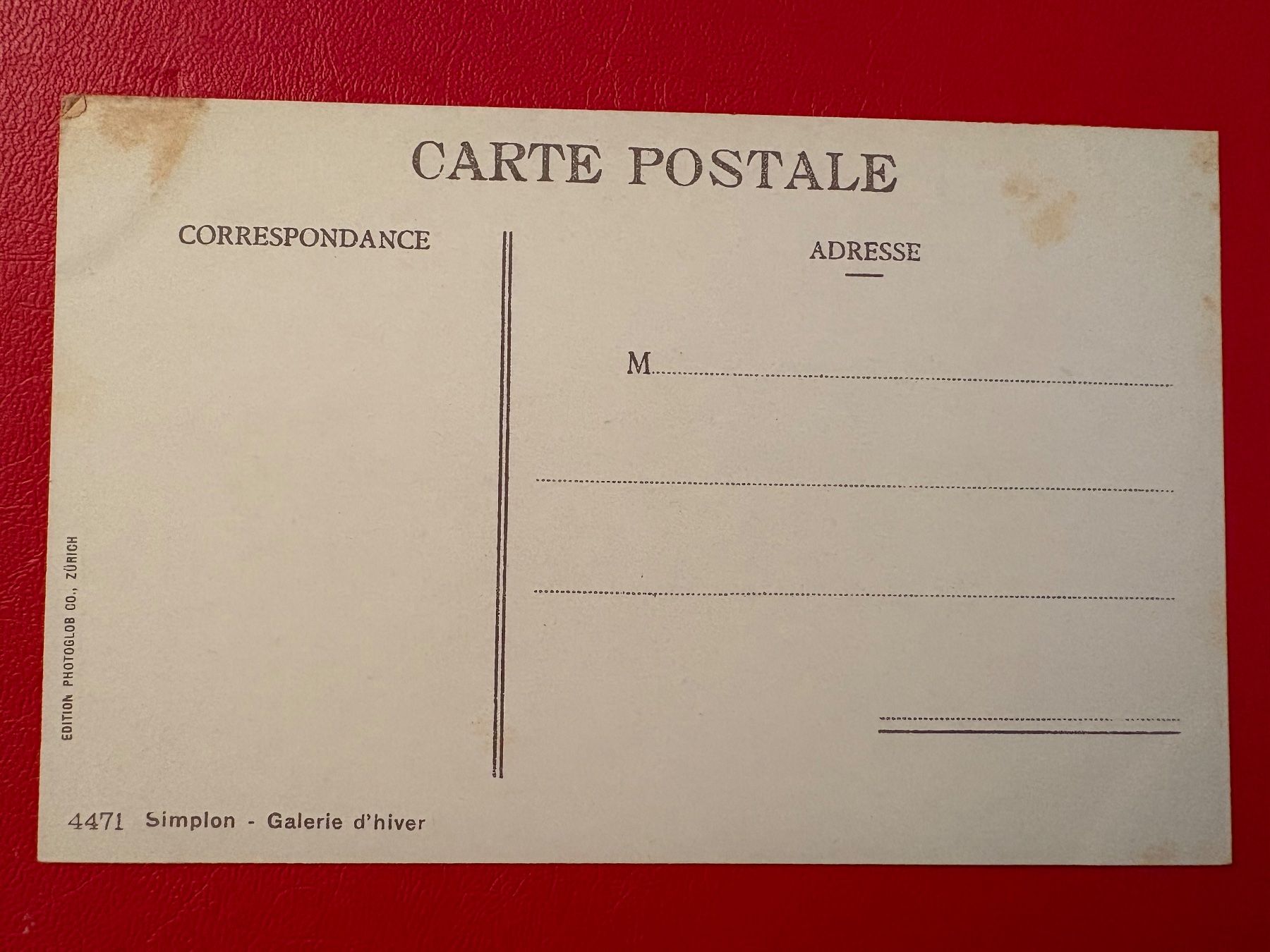 Ansichtskarten: Simplon - Galerie d'hiver – Gebraucht aus St-Légier-Chiésaz von Theo006 1