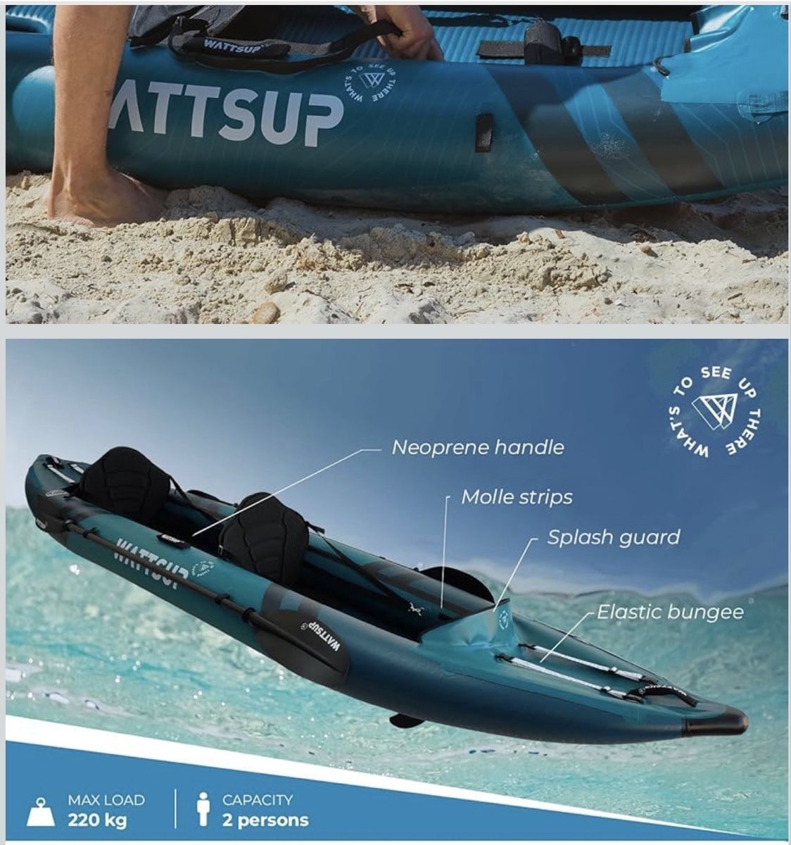 Bateaux pneumatiques & canoës: Wattsup Kajak COD 2-Sitzer originalverpackt – Neuf avec emballage d'origine à Zürich par Marcel_2202 2