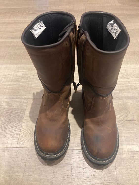 Boots Herren NEU Motorrad-Stiefel / BW Feldjäger Eskortenstiefel – Original Bundeswehr, Leder Motorradstiefel Leder
