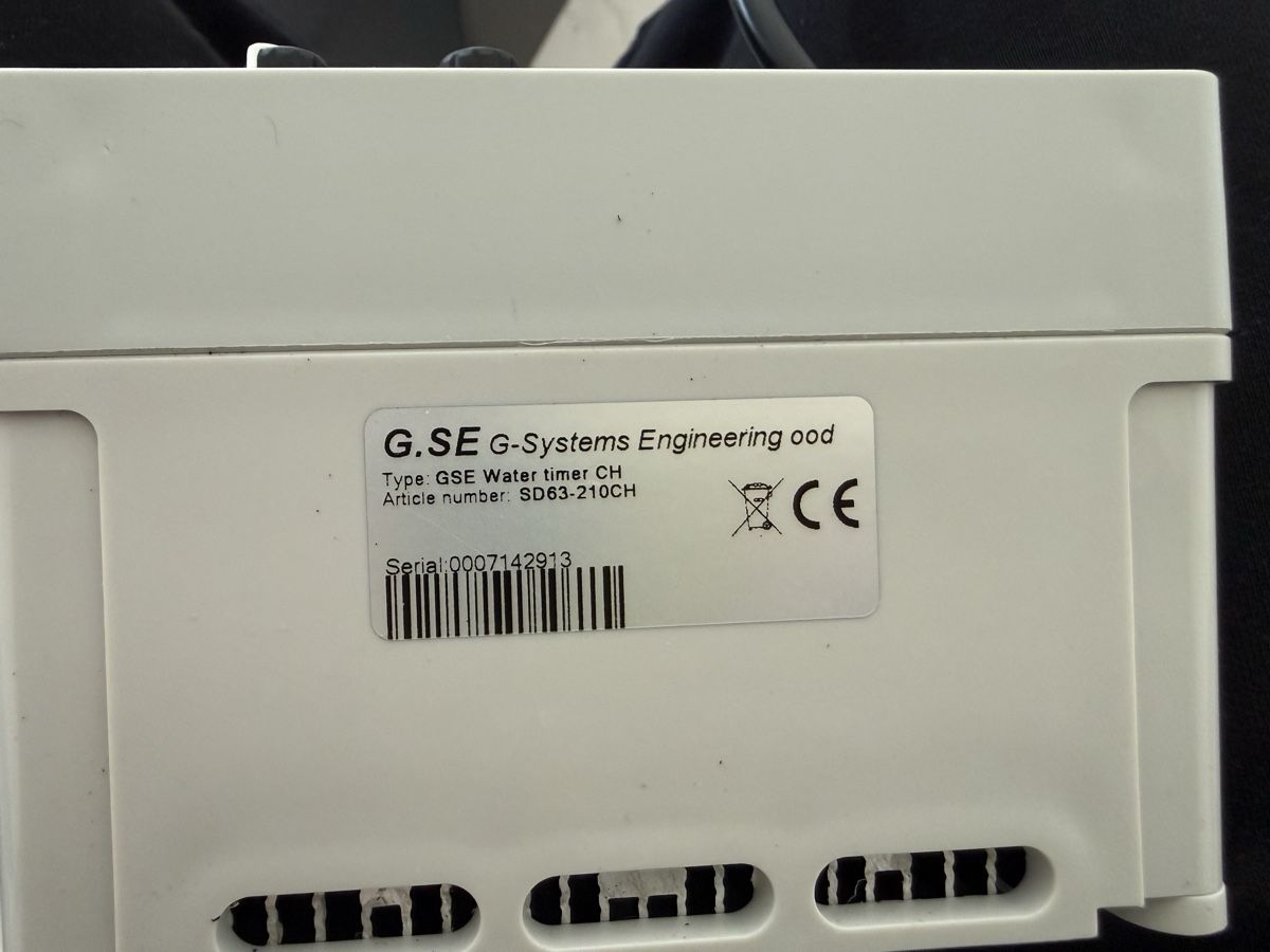 Sistema di controllo: GSE Water Timer Bewässerungszeitschaltuhr 10A – Nuovo (secondo la descrizione) da Rupperswil venduto da SalmServices 1