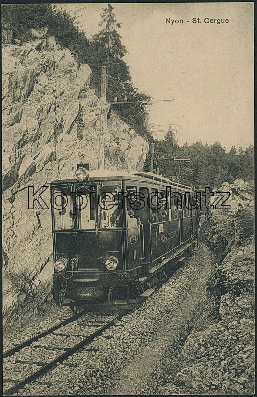 Cartoline postali: VD Nyon - St. Cergue - Bahn NStCM – Nuovo (secondo la descrizione) da Schindellegi venduto da Jonathan77