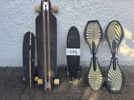 Skateboards und Waveboards Konvolut gebraucht