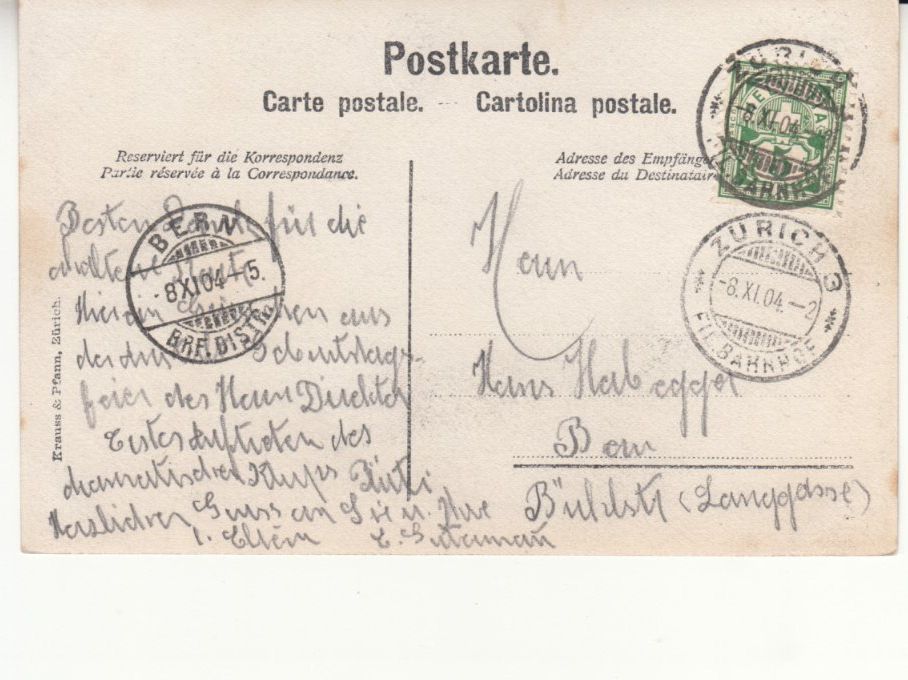 Cartoline postali: Fotokarte unbekannt 1904 – Usato da Bürglen TG venduto da StampGraf 1