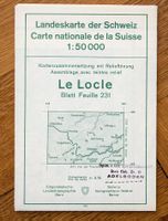 Landeskarte der Schweiz Le Locle Blatt 231 -1959