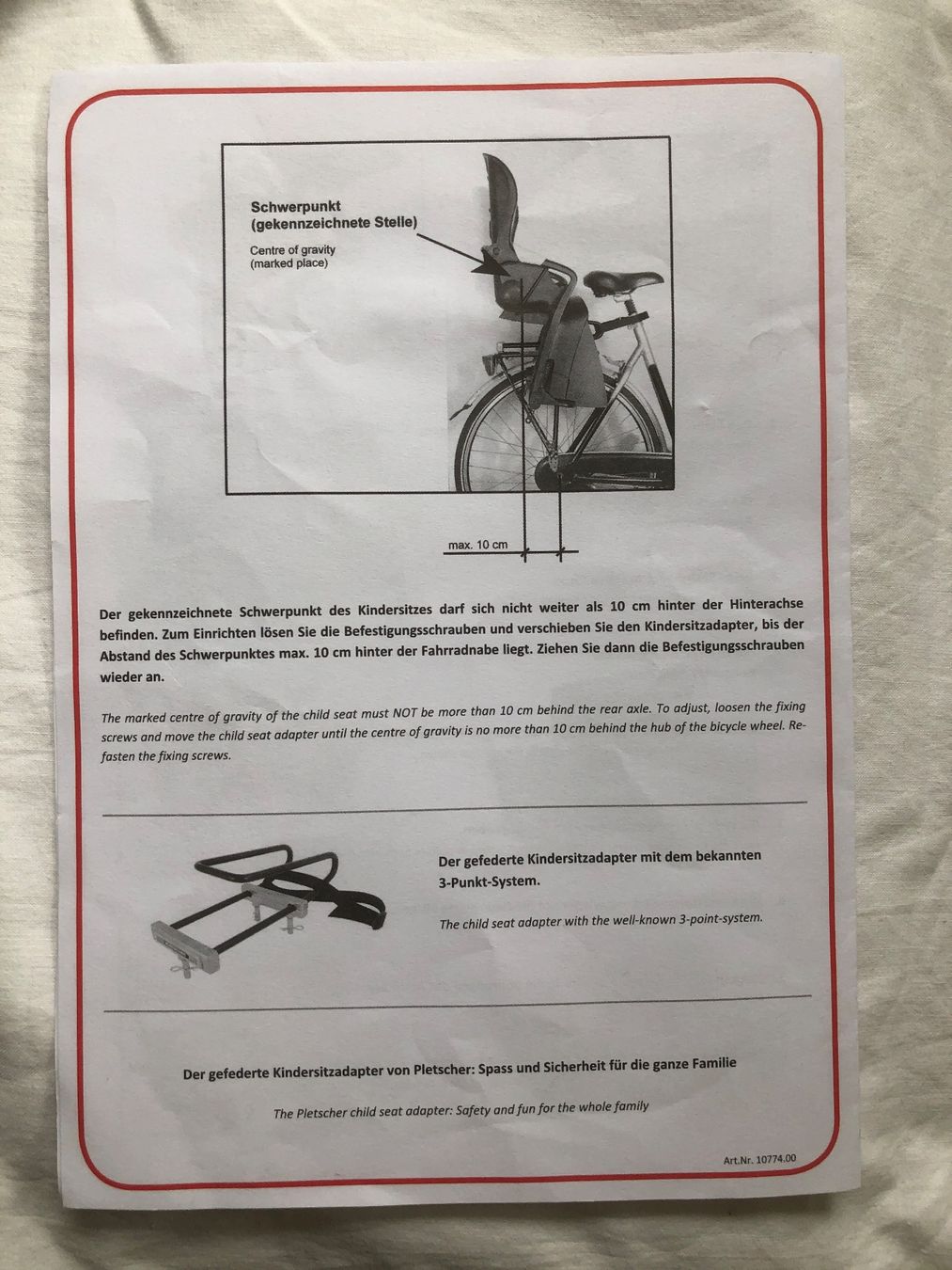 Pezzi di ricambio: Pletscher Velositz-Adapter, Universal Adapter für Velositz – Usato da Zürich venduto da anavlis-thymiano 5