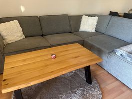 Ecksofa grau Stoff gute Zustand 270m -208m