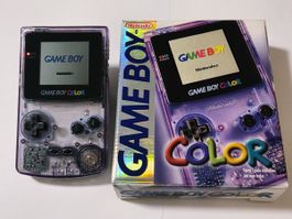 Nintendo Game Boy Color, Purple, schöne Schachtel, 3 Spiele