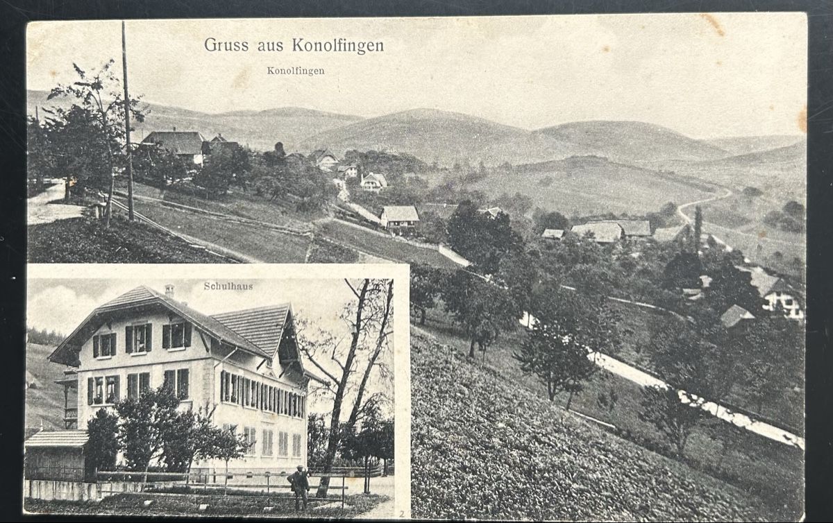 Ansichtskarten: Gruss aus Konolfingen  – Gebraucht aus Horw von Tellbub