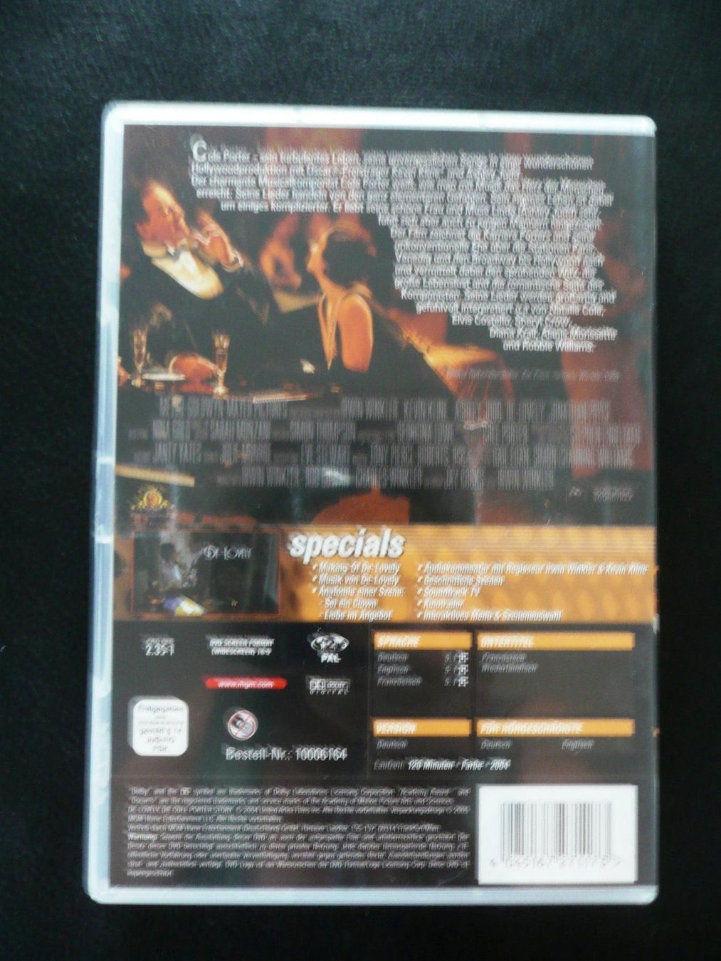 Tutti i DVDs: DE-LOVELY / DIE COLE PORTER STORY – Usato da Zürich venduto da zuerich00 1
