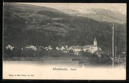 Cazis /Albulabahn, Teilansicht mit Berge