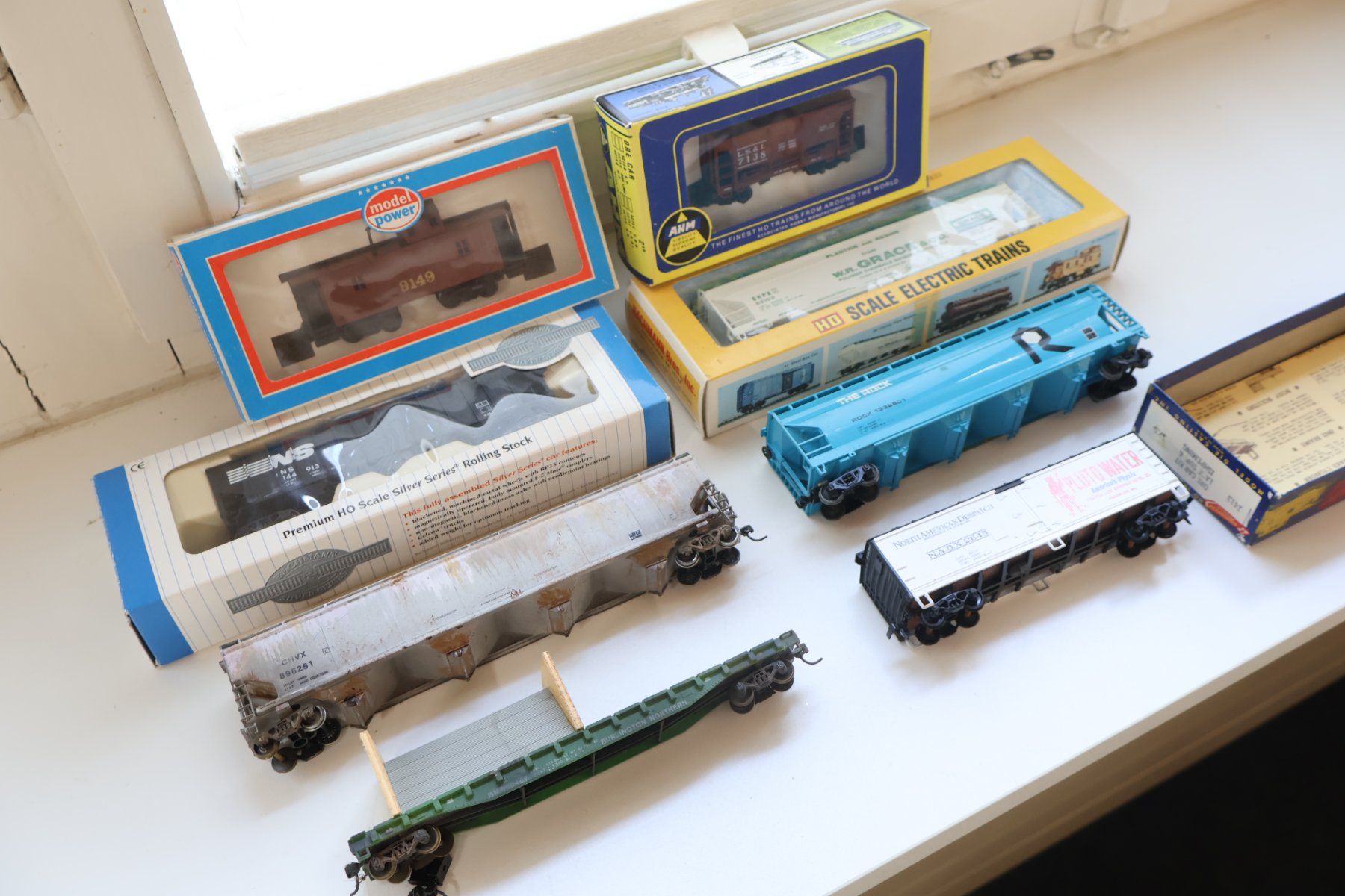 Modellini di ferrovie: Bachmann & Co - 8 x US Güterwagen Set - H0 – Usato da Winterthur venduto da Monstera 6