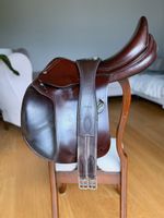 Amerigo Vega-Sattel, 18 Zoll, braun, breite Kammer, passend