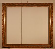 Grosser antiker Bilderrahmen / Spiegelrahmen, 88 x 78 cm