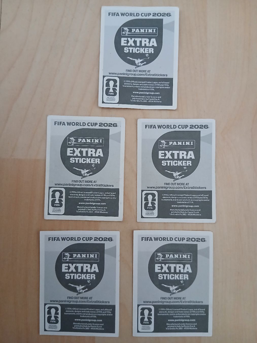 Panini Album: Panini Extra Sticker FIFA World Cup ,5 Stück – Usato da Gränichen venduto da isa_ybq9 1