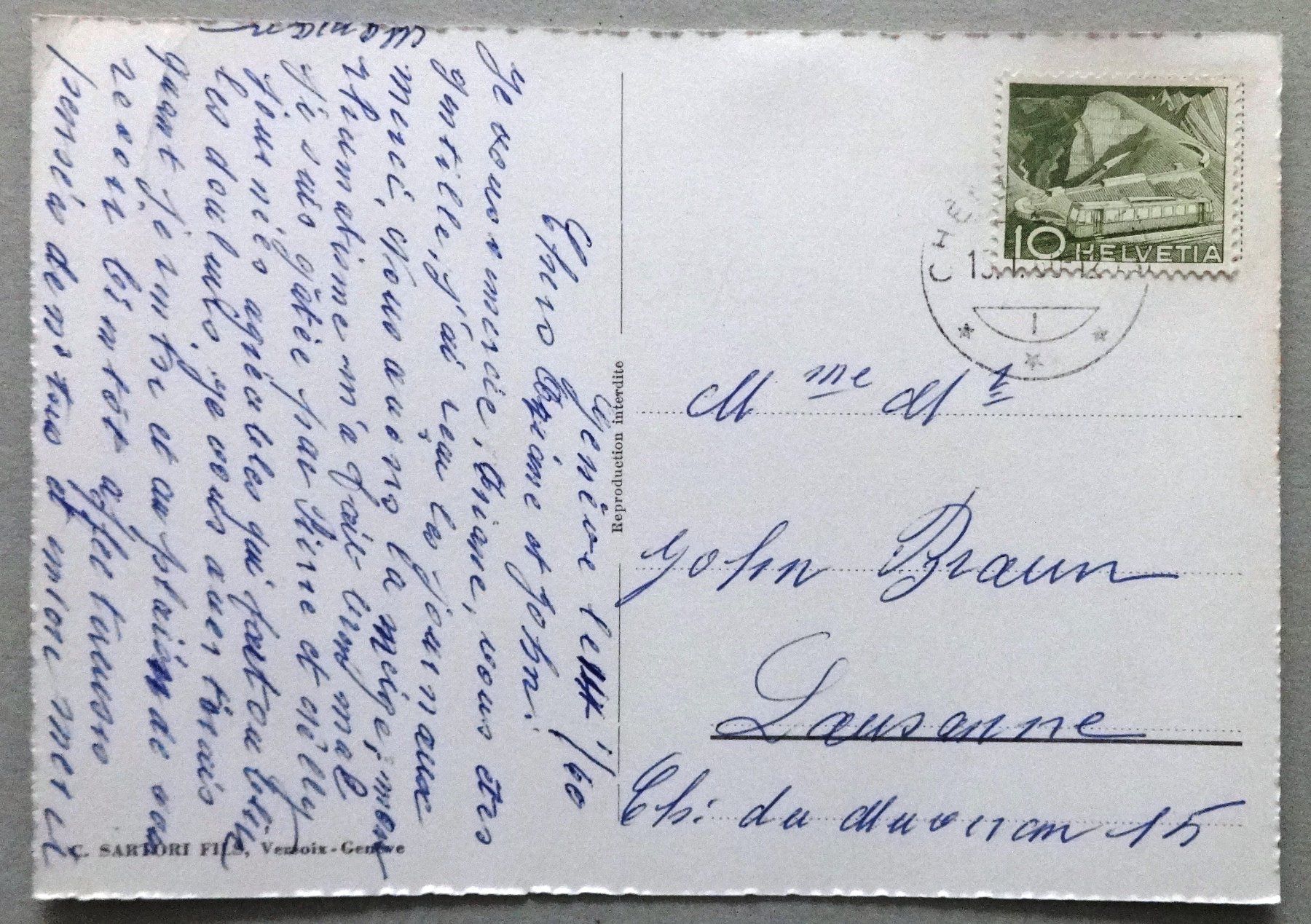 Cartoline postali: Genève - Eglise de St. Pierre – Usato da Fétigny venduto da Billy2miny 1