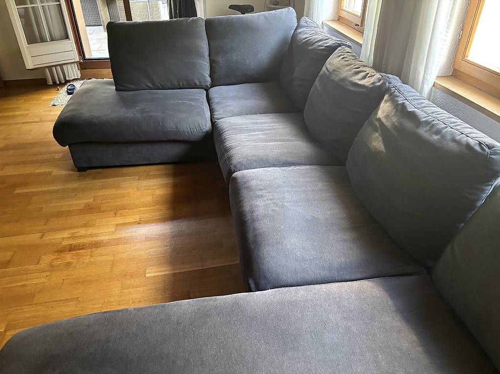 Divani: Sofa Polstergarnitur Jersey mit Recamiere und Ottomane – Usato da Tägerwilen venduto da Silver_men 2
