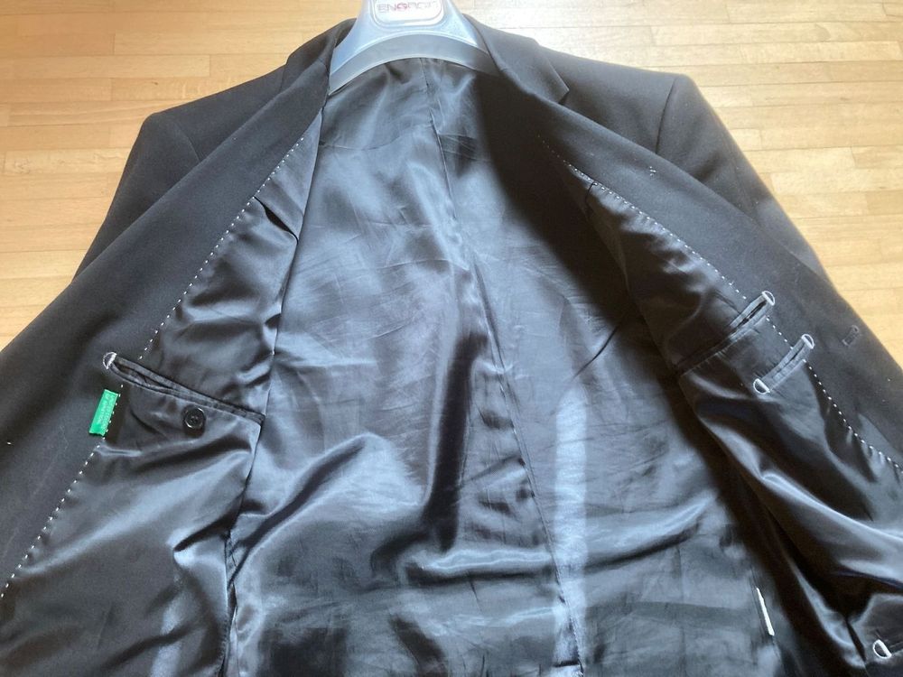 Benetton Vestes: Herren Blazer schwarz von Benetton – D'occasion à Baar par moritz1960 1