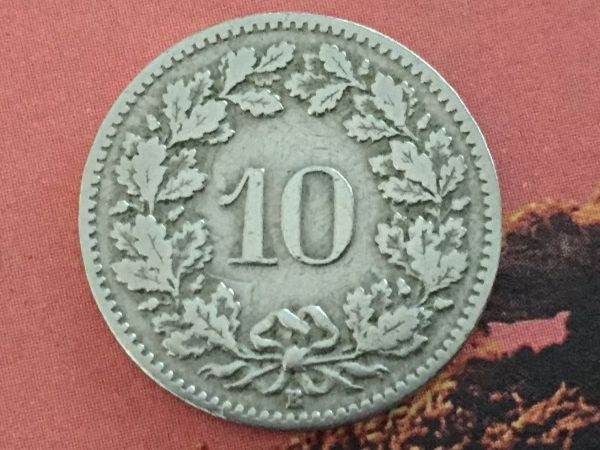 Tutti le monete: 10 Rappen 1908 s-ss, nur 2,0 Mio! – Usato da Elsau venduto da herbybay 1