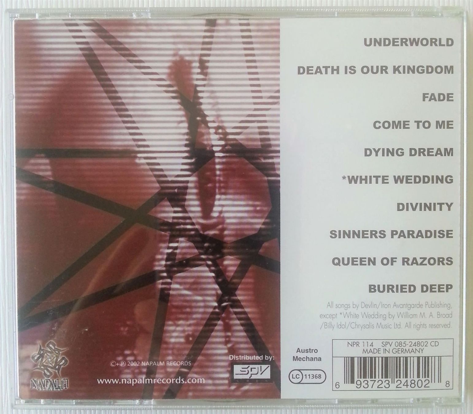 CD: CD DEVLIN  -  grand death opening, 2002 – Usato da Oberriet SG venduto da Manick 1
