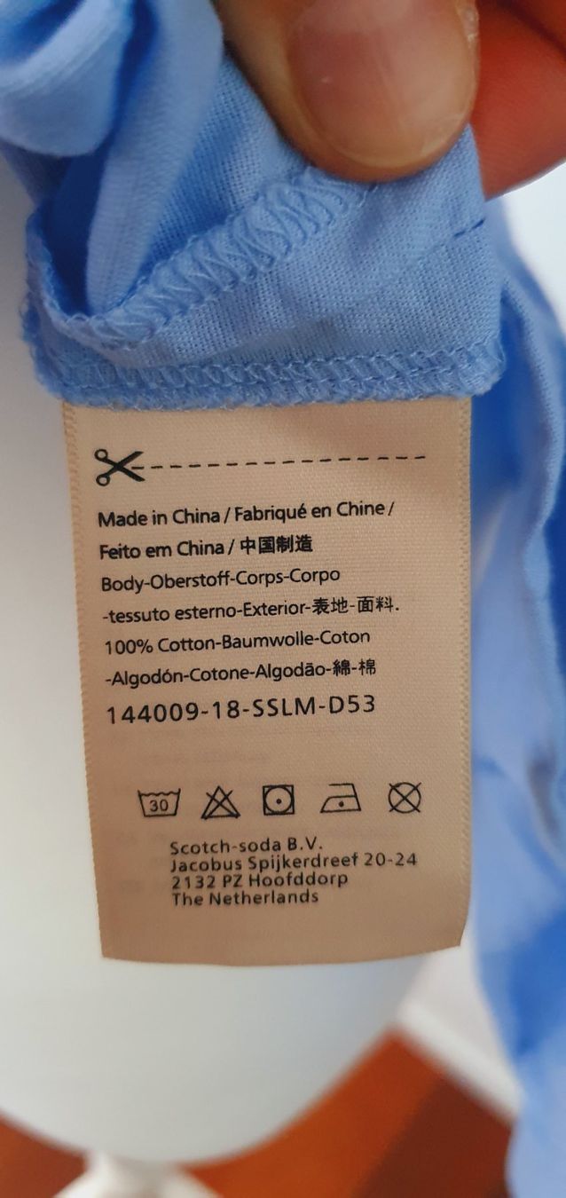 Camicette: Bluse Scotch&Soda Grösse 34 hellblau, Baumwolle – Nuovo (secondo la descrizione) da Stansstad venduto da InStyle8 3