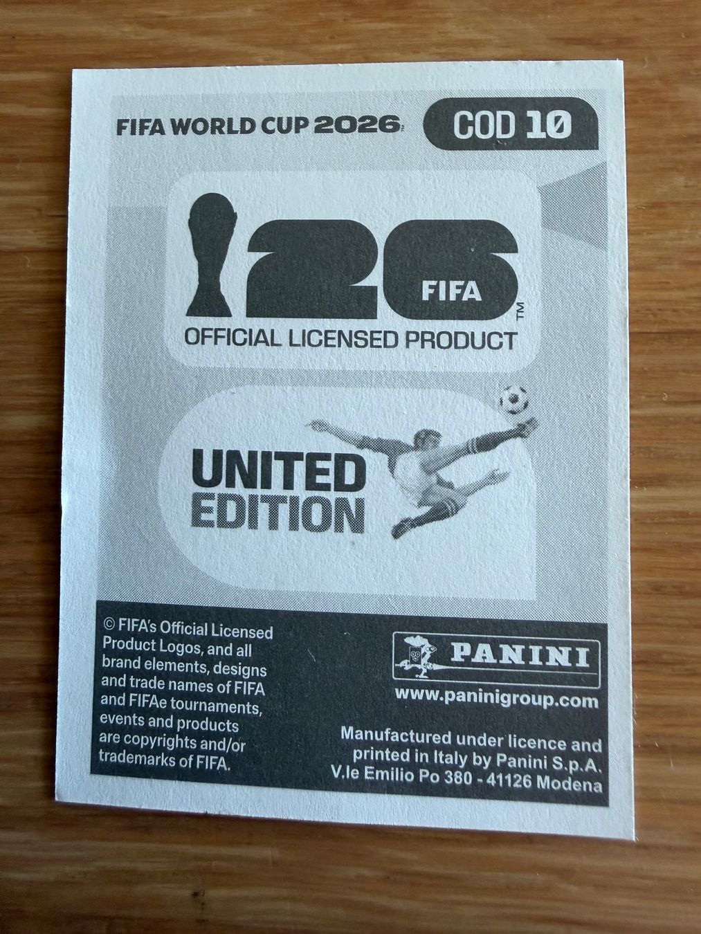 Panini Carte collezionabili: Panini COD 10 Kavembe – Nuovo (secondo la descrizione) da Zürich venduto da bel5 1